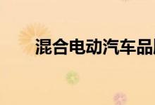  混合电动汽车品牌混合电动汽车推荐 