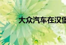  大众汽车在汉堡测试高度自动驾驶 
