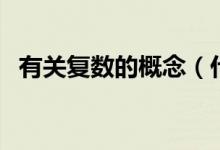 有关复数的概念（什么是复数复数的概念）