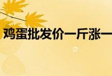 鸡蛋批发价一斤涨一元（未来蛋价走势如何）