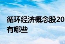 循环经济概念股2021年行情 循环经济概念股有哪些 