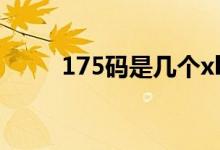 175码是几个xl（175码是几个xl）