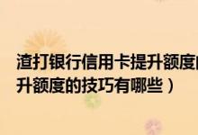 渣打银行信用卡提升额度的技巧有哪些（渣打银行信用卡提升额度的技巧有哪些）