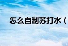 怎么自制苏打水（正确的的比例是什么）
