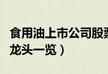 食用油上市公司股票有哪些（食用油上市公司龙头一览）