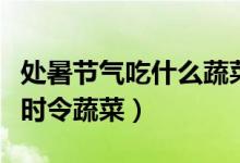 处暑节气吃什么蔬菜最好（处暑需要多吃哪些时令蔬菜）