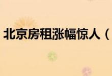北京房租涨幅惊人（北京郊区租房价格飙升）