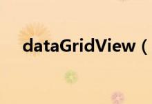 dataGridView（如何默认选中第一行）