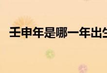 壬申年是哪一年出生的（壬申年是什么年）