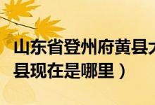 山东省登州府黄县大王庄（古时山东登州府黄县现在是哪里）