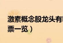 激素概念股龙头有哪些（2022年激素板块股票一览）