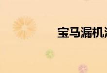 宝马漏机油是什么原因 