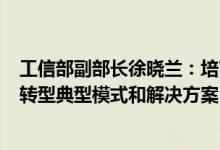 工信部副部长徐晓兰：培育推广N个大中小企业协同数字化转型典型模式和解决方案
