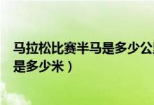 马拉松比赛半马是多少公里（半马拉松跑全程是多少米小马是多少米）