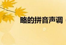 略的拼音声调（略的拼音怎么打）
