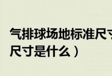 气排球场地标准尺寸示意图（气排球场地标准尺寸是什么）