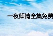 一夜倾情全集免费（一夜倾情全部歌词）