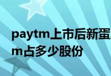 paytm上市后新蛋股份值多少 新蛋投资paytm占多少股份 