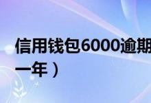 信用钱包6000逾期十天（信用钱包6000逾期一年）