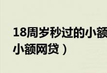 18周岁秒过的小额网贷口子（18周岁秒过的小额网贷）