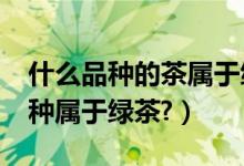 什么品种的茶属于绿茶（什么是绿茶?哪些品种属于绿茶?）