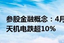 参股金融概念：4月25日午后报跌伊力特、航天机电跌超10%