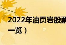 2022年油页岩股票有哪些（油页岩概念龙头一览）