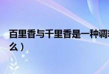 百里香与千里香是一种调料吗（百里香在调料中的作用是什么）