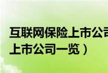 互联网保险上市公司有哪些（互联网保险受益上市公司一览）