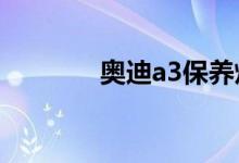 奥迪a3保养灯怎么手工消除 