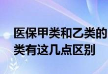 医保甲类和乙类的区别是什么 医保甲类和乙类有这几点区别 