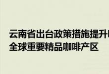 云南省出台政策措施提升咖啡精品率和精深加工率努力建成全球重要精品咖啡产区