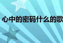 心中的密码什么的歌词（专属密码全部歌词）