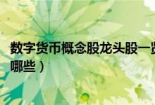 数字货币概念股龙头股一览表（2022年数字货币概念股票有哪些）