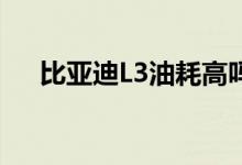  比亚迪L3油耗高吗真实车主是这样说的 