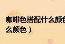 咖啡色搭配什么颜色围巾好看（咖啡色搭配什么颜色）
