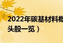 2022年碳基材料概念股有那些（碳基材料龙头股一览）