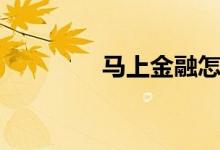 马上金融怎么样（靠谱吗）