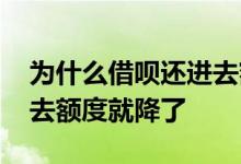 为什么借呗还进去额度少了 为什么借呗还进去额度就降了
