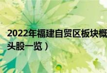 2022年福建自贸区板块概念股有哪些（福建自贸区概念股龙头股一览）