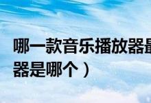 哪一款音乐播放器最好（排名第一的音乐播放器是哪个）