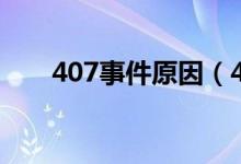 407事件原因（407事件是什么事件）