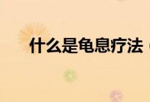 什么是龟息疗法（什么是龟息养生法）
