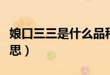 娘口三三是什么品种的猫（娘口三三是什么意思）