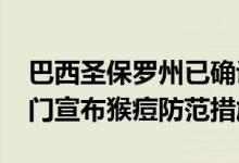 巴西圣保罗州已确诊猴痘病例1298例卫生部门宣布猴痘防范措施