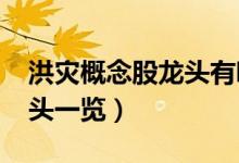 洪灾概念股龙头有哪些（2020洪灾概念股龙头一览）