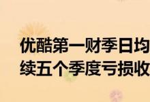 优酷第一财季日均付费用户同比增长15%连续五个季度亏损收窄
