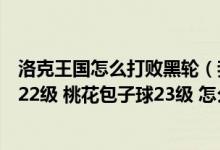 洛克王国怎么打败黑轮（我音速犬22级 焰火26级 小花嘴龙22级 桃花包子球23级 怎么打）