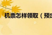 机票怎样领取（预定的飞机票在哪里领取）
