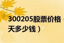 300205股票价格（天喻信息300205股票今天多少钱）